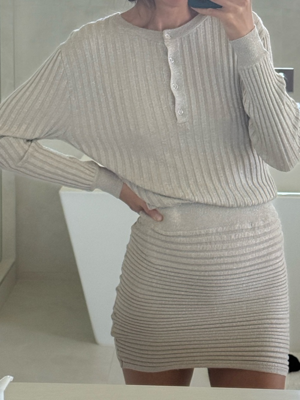 Cha Sor  knit mini dress